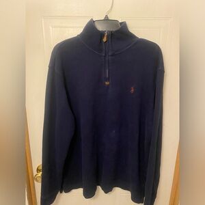 VTG Polo by Ralph Lauren Men's Navy Quarter Zip